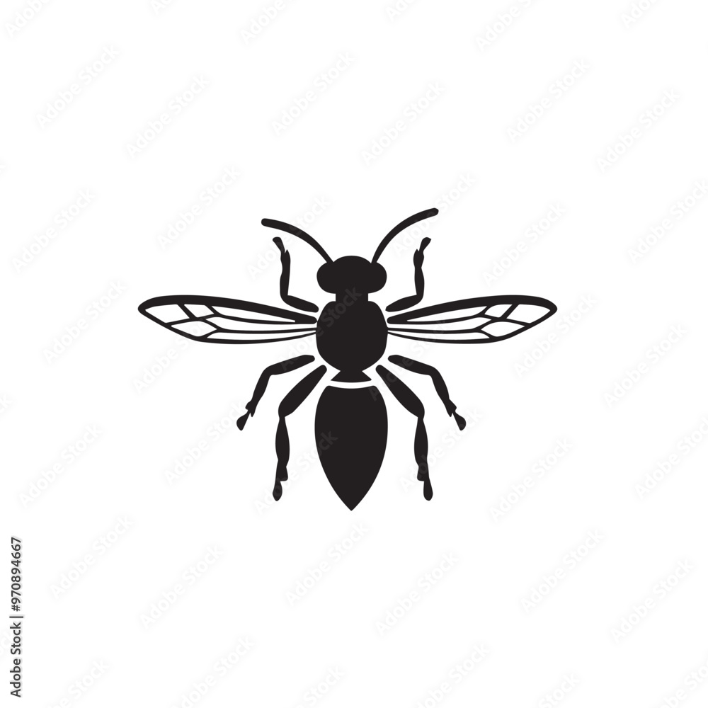 Wasp in cartoon, doodle style . Image for t-shirt, web, mobile apps and ui. Isolated 2d vector illustration in logo, icon, sketch style, Eps 10, black and white. AI Generative Wasp in cartoon, doodle style . Image for t-shirt, web, mobile apps and ui. Isolated 2d vector illustration in logo, icon, sketch style, Eps 10, black and white. AI Generative