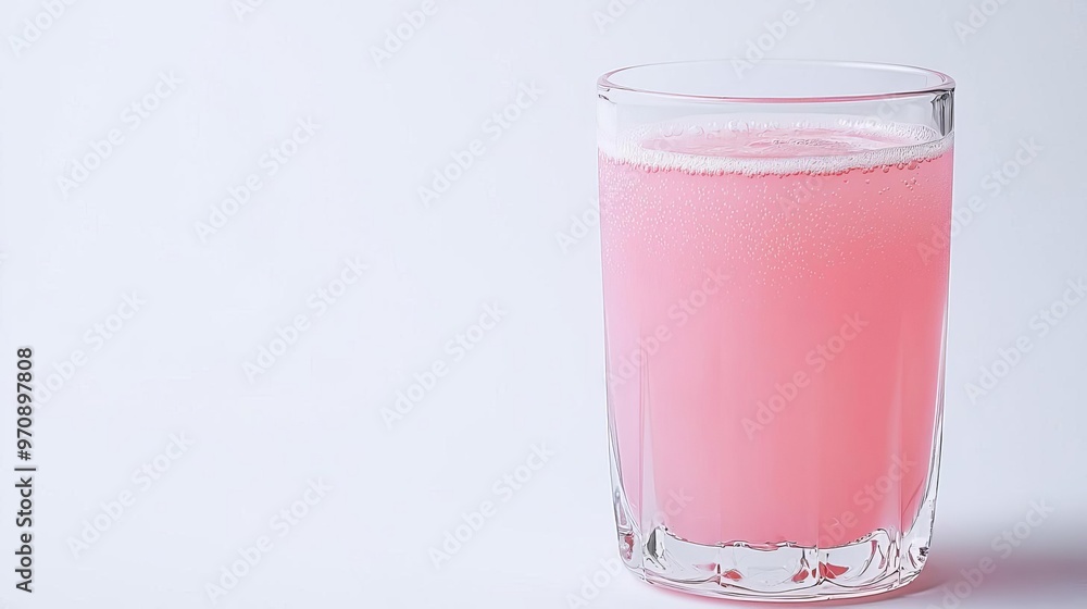 A refreshing pink drink served in a clear glass, perfect for summer gatherings or casual moments of relaxation. A refreshing pink drink served in a clear glass, perfect for summer gatherings or casual moments of relaxation.