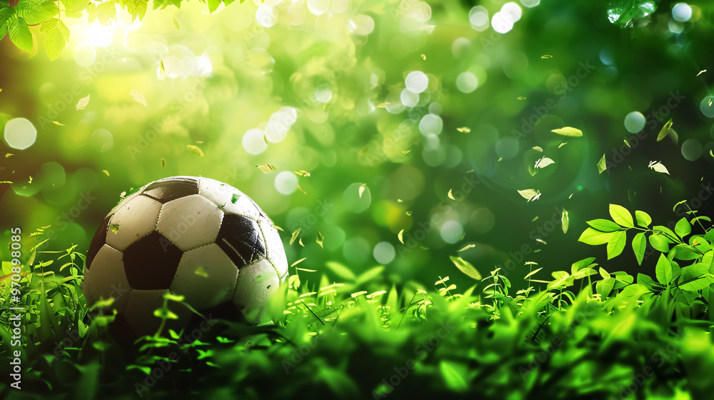 Fototapeta premium Football or soccer ball background