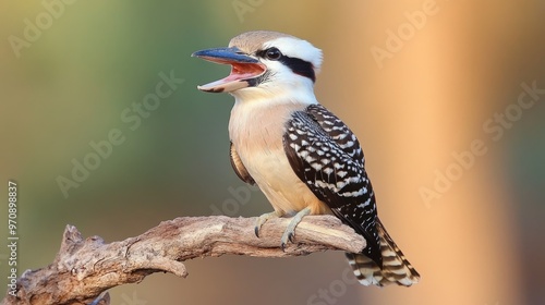 A Close-Up Portrait of a Laughing Kookaburra