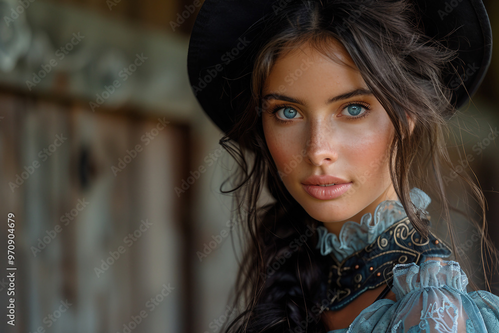Fototapeta premium Generative AI photo realistic image, equitation lesson people connected with horses friends love