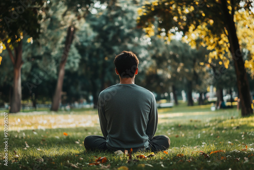 Addicted person sitting in a park with a defeated posture, struggling with the effects of addiction.