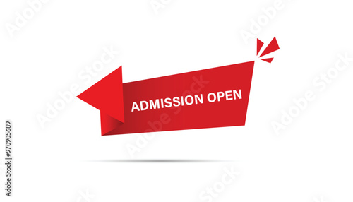 Free Download Admission open button web banner templates. Vector Illustration 
 - GFXLoad