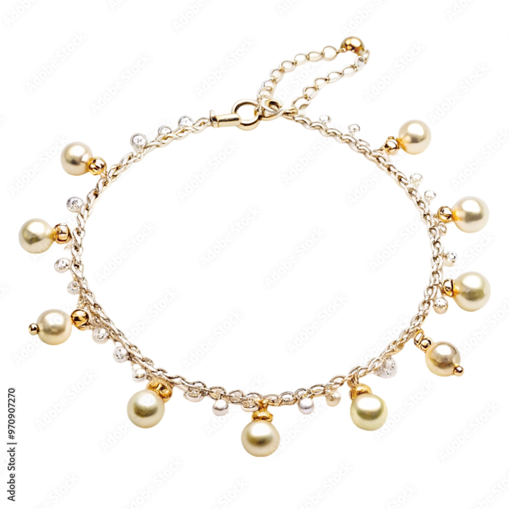 Anklet isolated on transparent background. Anklet isolated on transparent background.