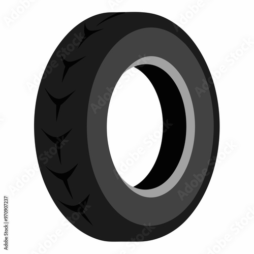 tire tyre wheel car vector illustration