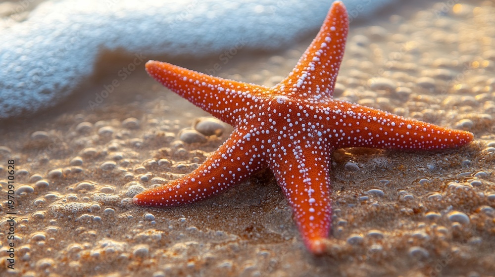 Jungle Starfish on the beach close up Jungle Starfish on the beach close up