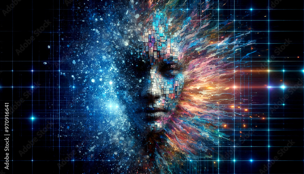 custom made wallpaper toronto digitalAnonymer Hacker, mit leuchtendem Datennetzwerk, Bedrohungen durch Cybercrime. Cyberkriminalität und Cyberangriffe.-