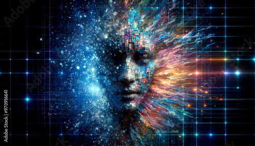Wallpaper Mural Anonymer Hacker, mit leuchtendem Datennetzwerk, Bedrohungen durch Cybercrime. Cyberkriminalität und Cyberangriffe.- Torontodigital.ca