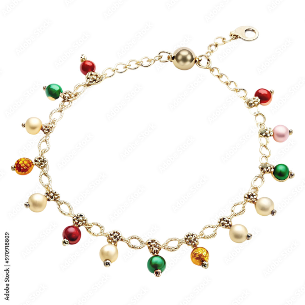 Anklet isolated on transparent background. Anklet isolated on transparent background.