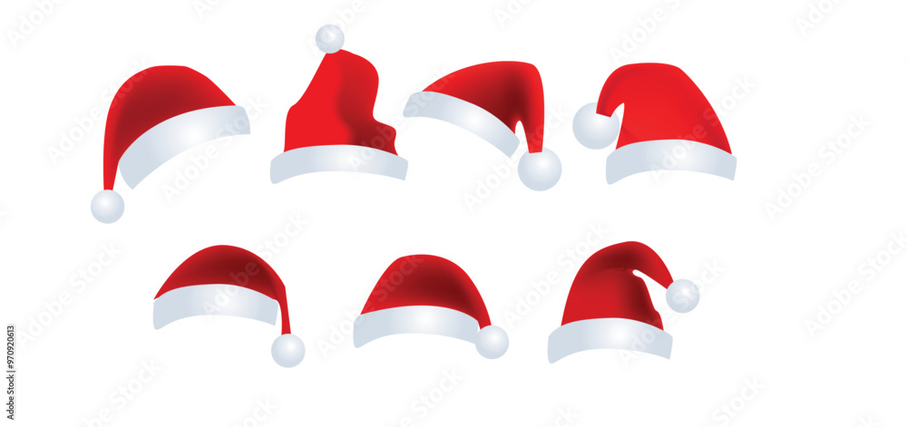 Santa Claus hat New Year vector Santa Claus hat New Year vector