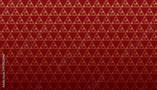 和柄（鱗文／三角うろこ）。日本の伝統模様、シームレスなパターン。シンプルな幾何学模様。