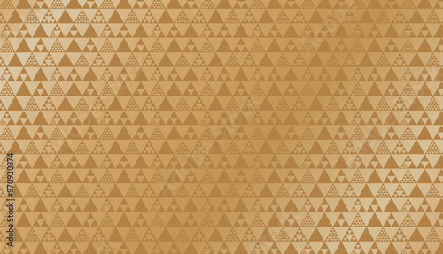 和柄（鱗文／三角うろこ）。日本の伝統模様、シームレスなパターン。シンプルな幾何学模様。