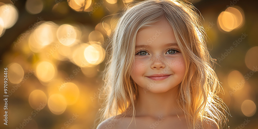 Portrait of a beautiful little girl looking at the camera Portrait of a beautiful little girl looking at the camera