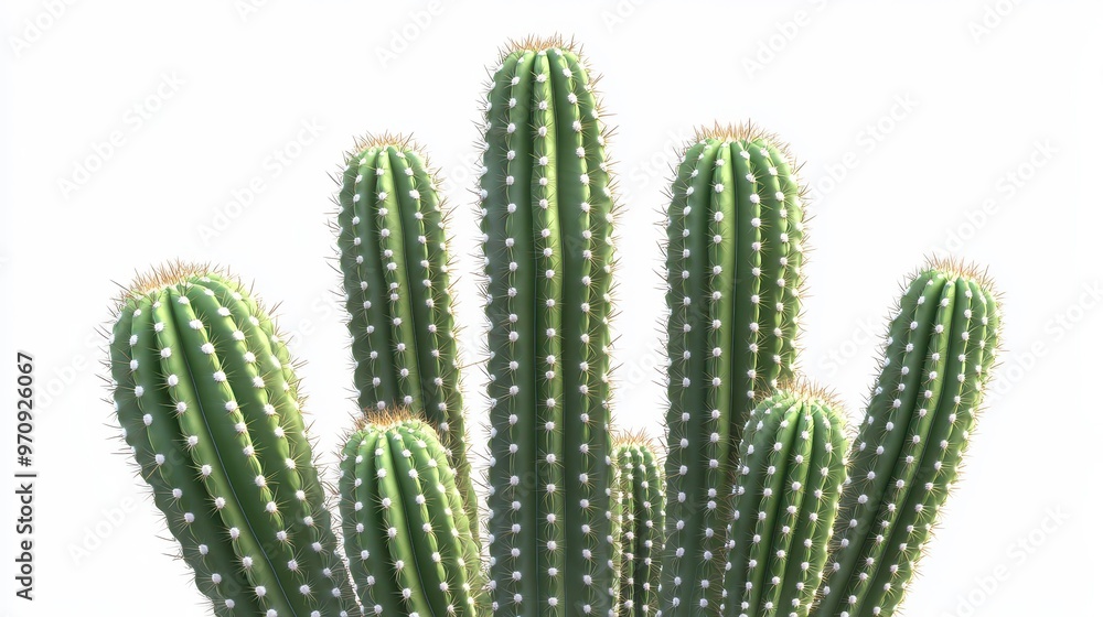 Totem pole monstrose cactus (Pachycereus pringlei) clipart, element, 3D illustration, realistic, isolated on white background Totem pole monstrose cactus (Pachycereus pringlei) clipart, element, 3D illustration, realistic, isolated on white background