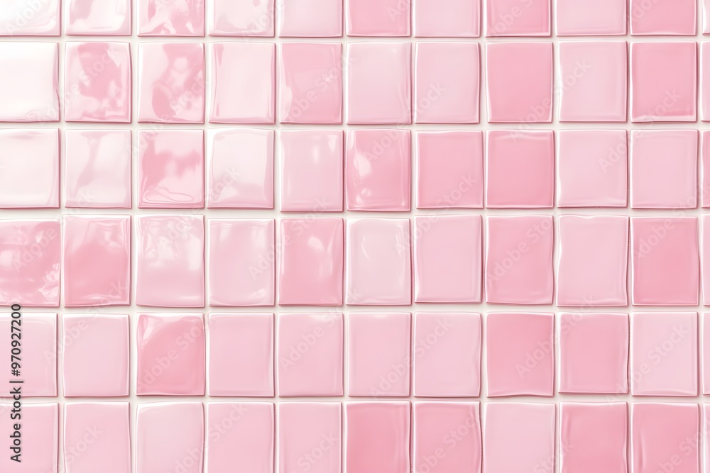 Pink ceramic tile wall background Pink ceramic tile wall background