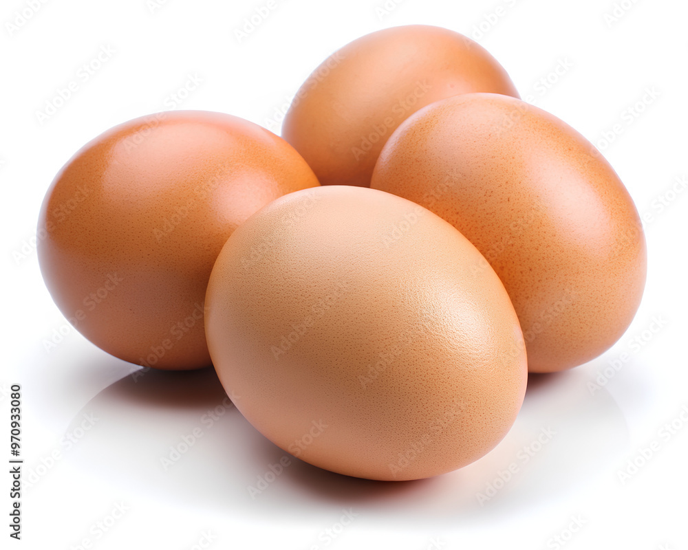 Chicken eggs isolated on white background Chicken eggs isolated on white background