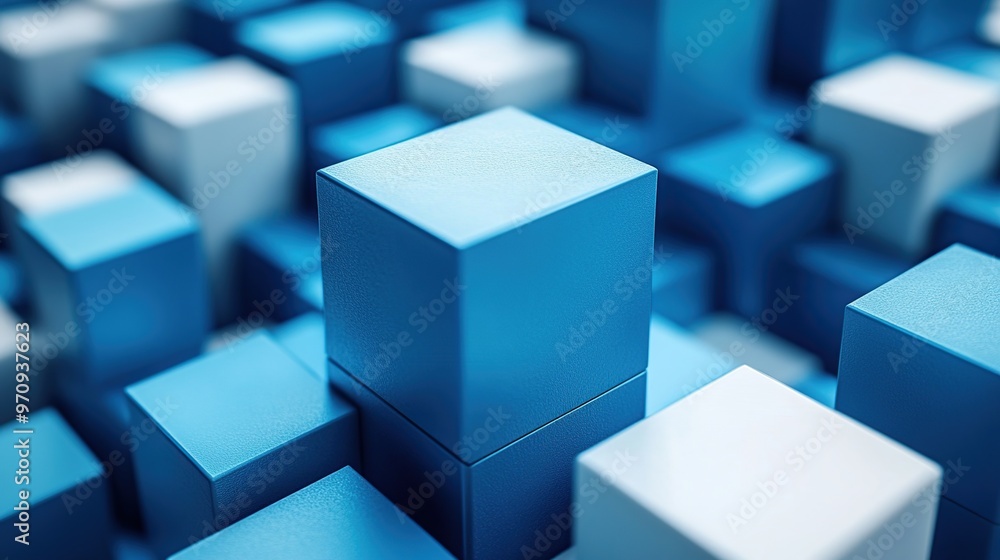 Abstract 3d square shape futuristic object colourfull Abstract 3d square shape futuristic object colourfull