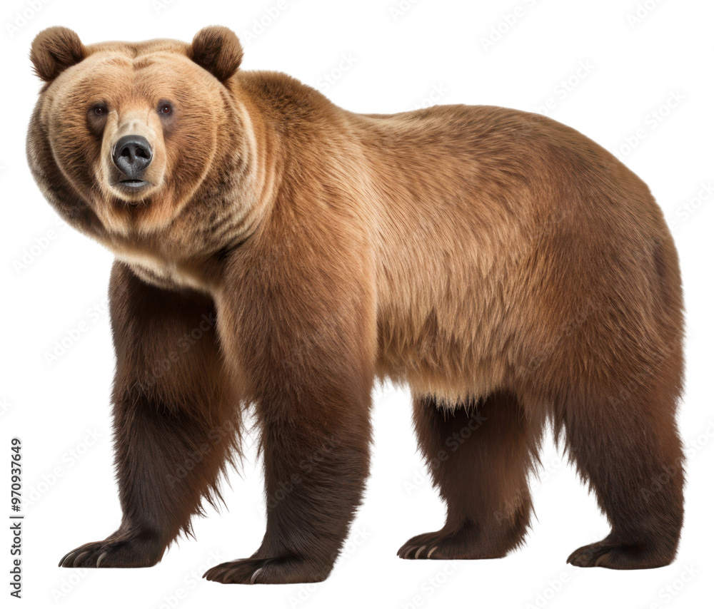 Obraz premium PNG Brown bear wildlife mammal animal.