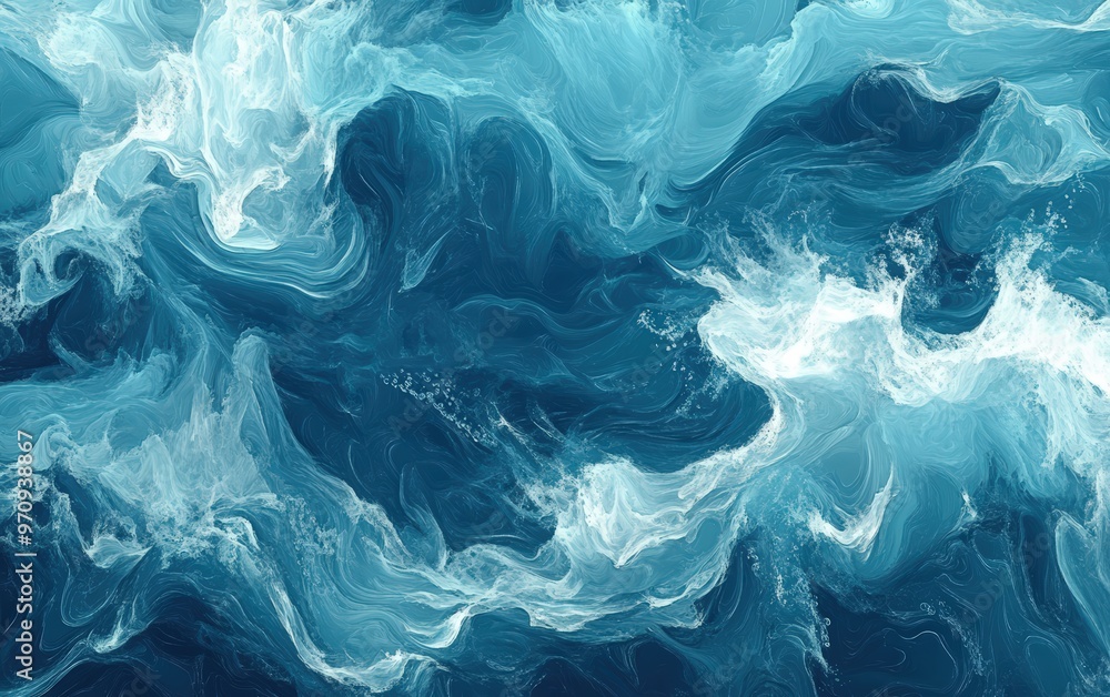 Fototapeta premium Ocean waves water texture. Sea water.