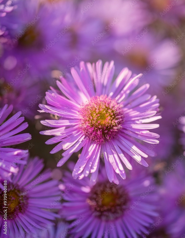 Tatarian Aster Flowers in Bloom Tatarian Aster Flowers in Bloom