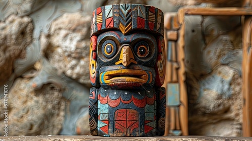 Hopi Kachina Doll Exquisite Carving Spiritual Art photo