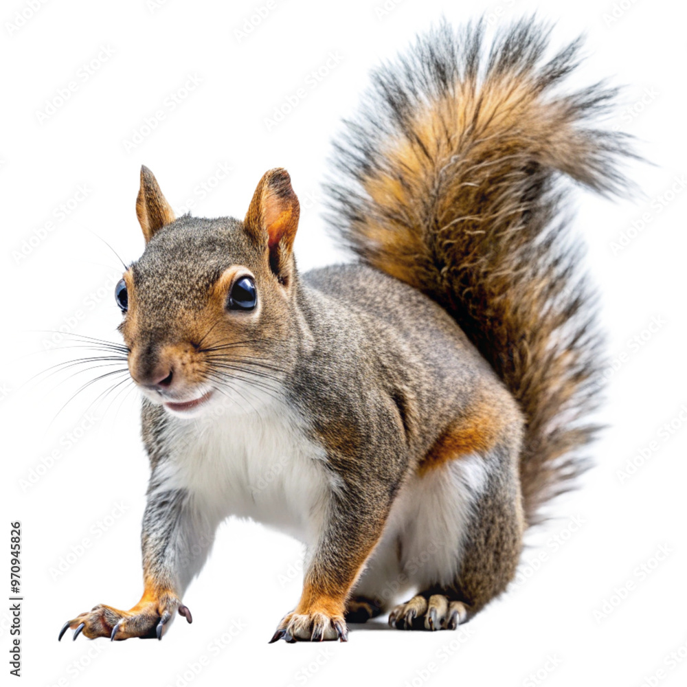 Obraz premium Squirrel on a white background
