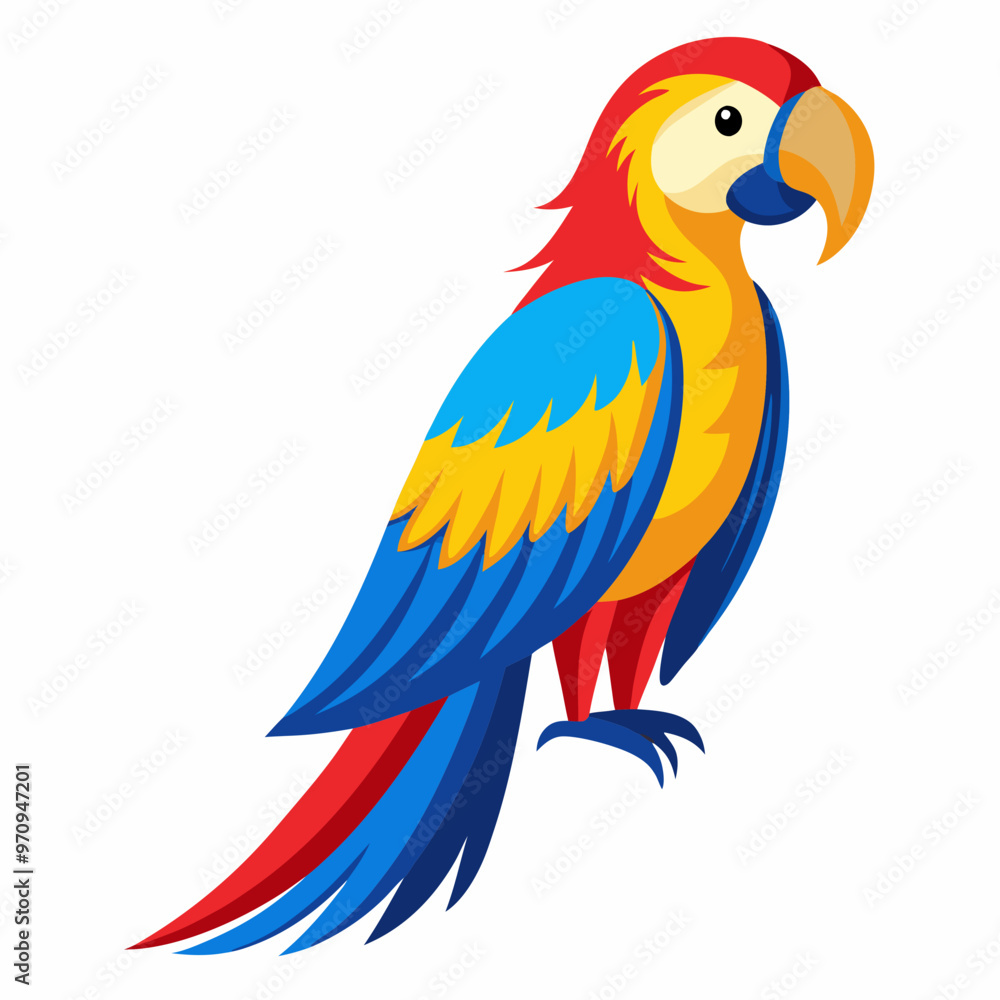 Fototapeta premium blue and yellow macaw