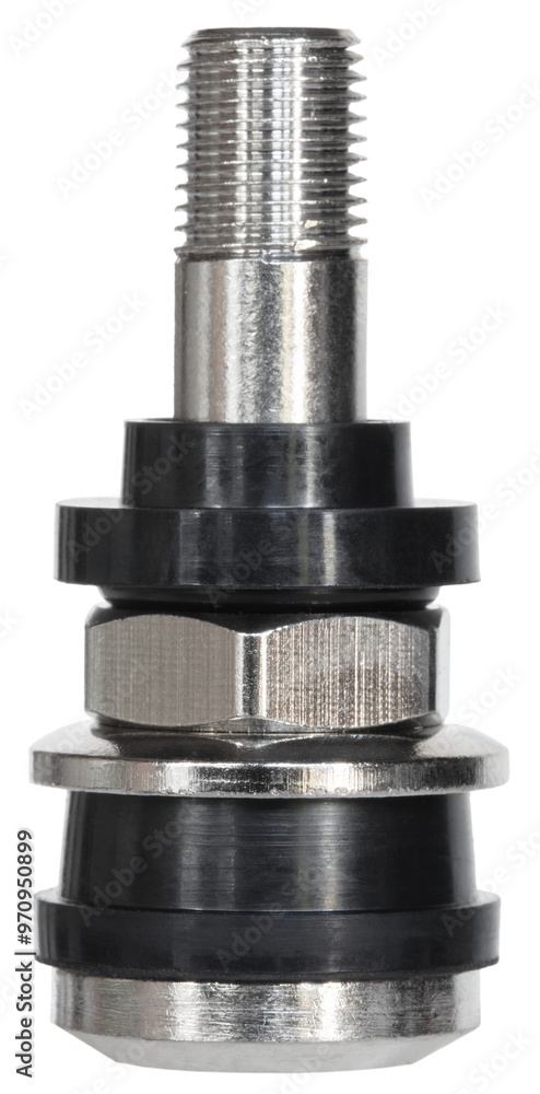 Metal valve stem with cap removed