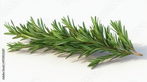 Rosemary (dried) clipart, element, 3D illustration, realistic, isolated on white background