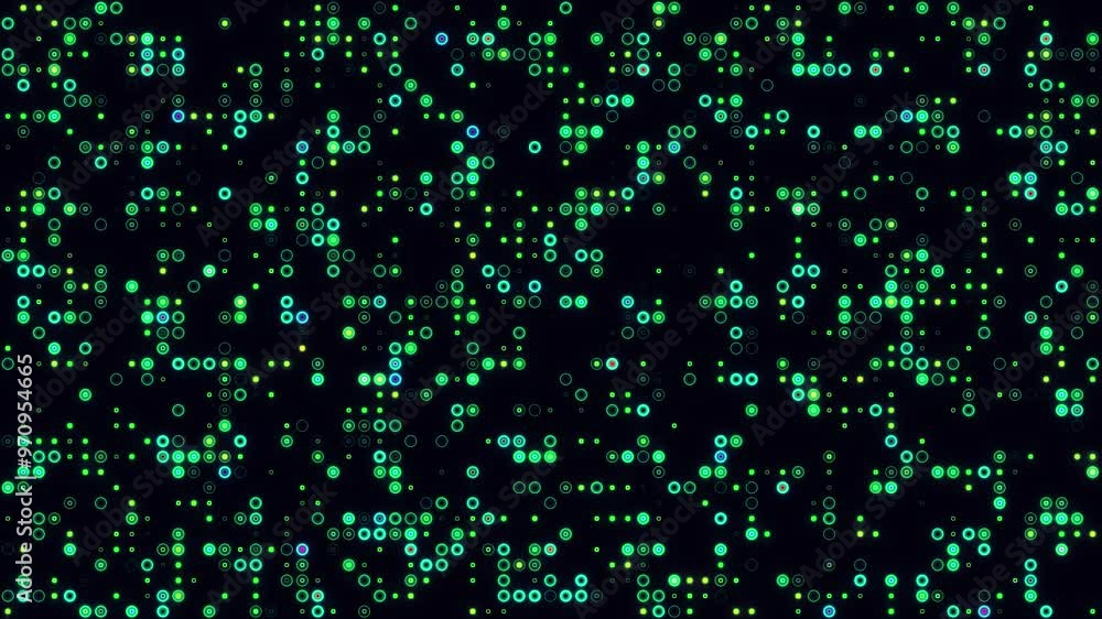 Glowing abstract green digital network technology blinking lights data code background motion animation video 4k Glowing abstract green digital network technology blinking lights data code background motion animation video 4k