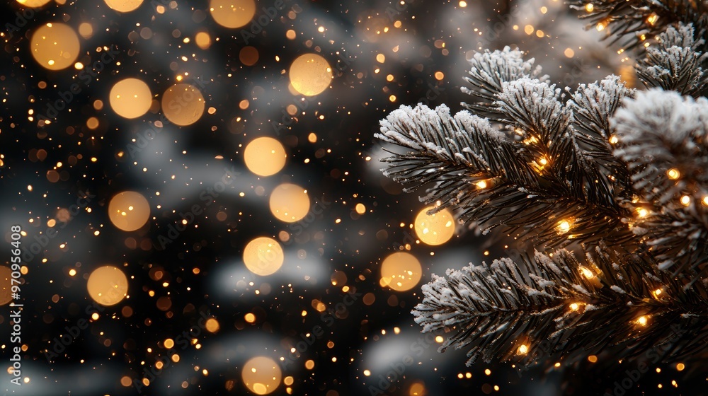 custom made wallpaper toronto digitalBlurred lights shining amongst tree branches in the background