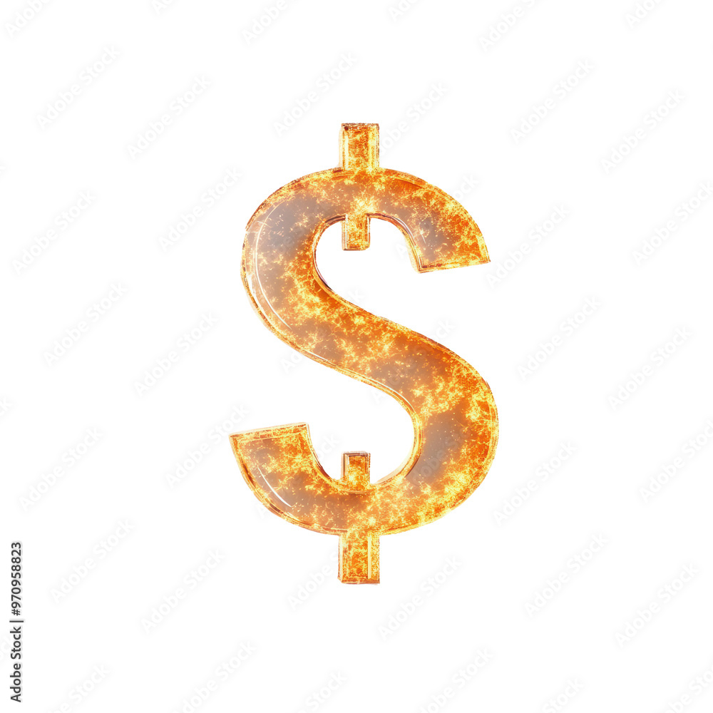 Shiny dollar symbol illuminated with a fiery texture, representing wealth, finance, and prosperity in a striking visual format. Shiny dollar symbol illuminated with a fiery texture, representing wealth, finance, and prosperity in a striking visual format.