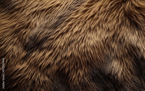 Wallpaper Mural Natural animal fur texture. Closeup wool. Wallpaper warm background. Torontodigital.ca
