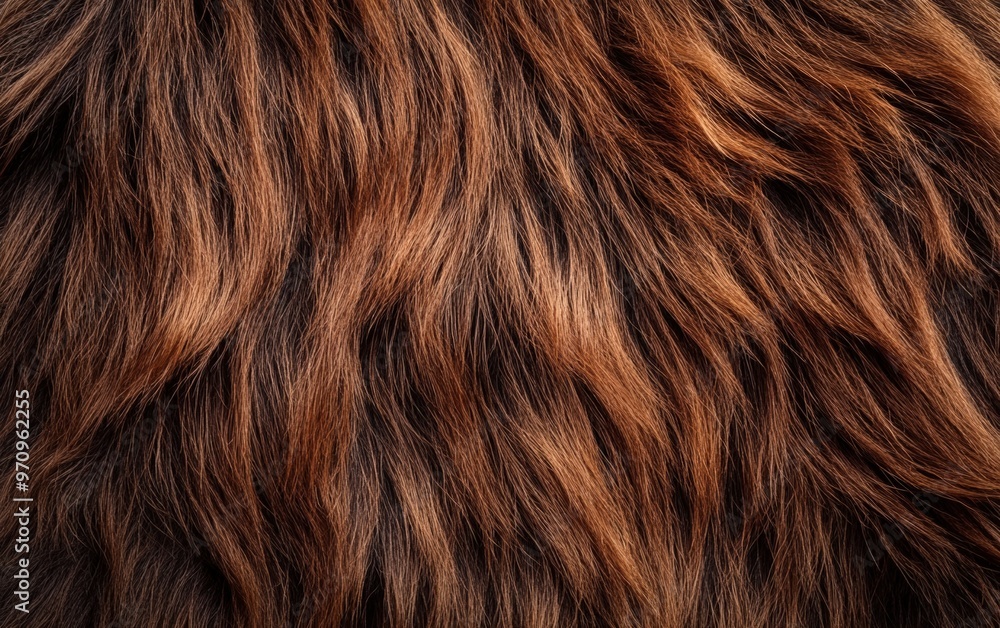 Naklejka premium Natural animal fur texture. Closeup wool. Wallpaper warm background.