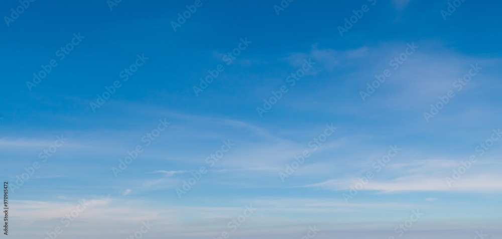 Soft blue sky with white cloud, natural background Soft blue sky with white cloud, natural background