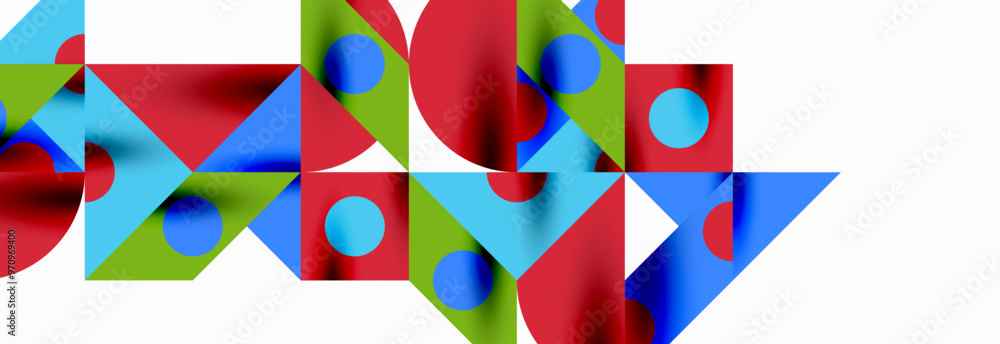 Trendy colorful circles, lines, arrows, triangles and other geometric shapes. Vector Illustration For Wallpaper, Banner, Background, Card, Book Illustration, landing page Trendy colorful circles, lines, arrows, triangles and other geometric shapes. Vector Illustration For Wallpaper, Banner, Background, Card, Book Illustration, landing page