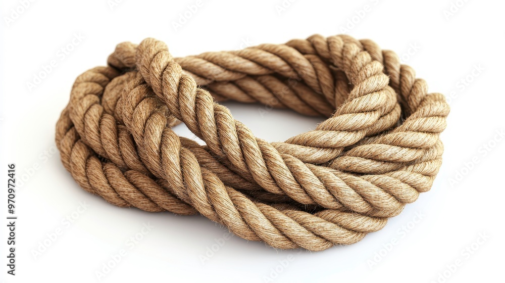 Climbing rope clipart, element, 3D illustration, realistic, isolated on white background Climbing rope clipart, element, 3D illustration, realistic, isolated on white background