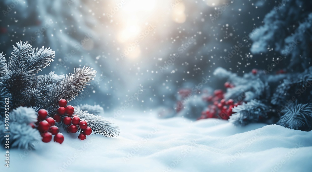 christmas tree in snow christmas tree in snow