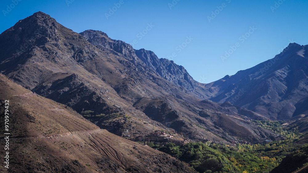 Fototapeta premium The landscape of Imlil Valley in Morocco