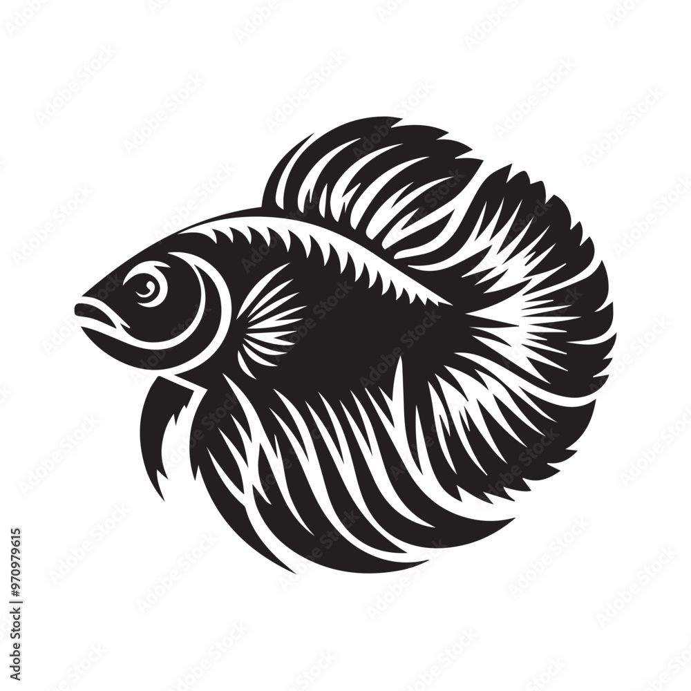Creative Set Of A Fish Vector Design. Creative Set Of A Fish Vector Design.