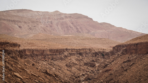 The arid landscape of Southern Morocco