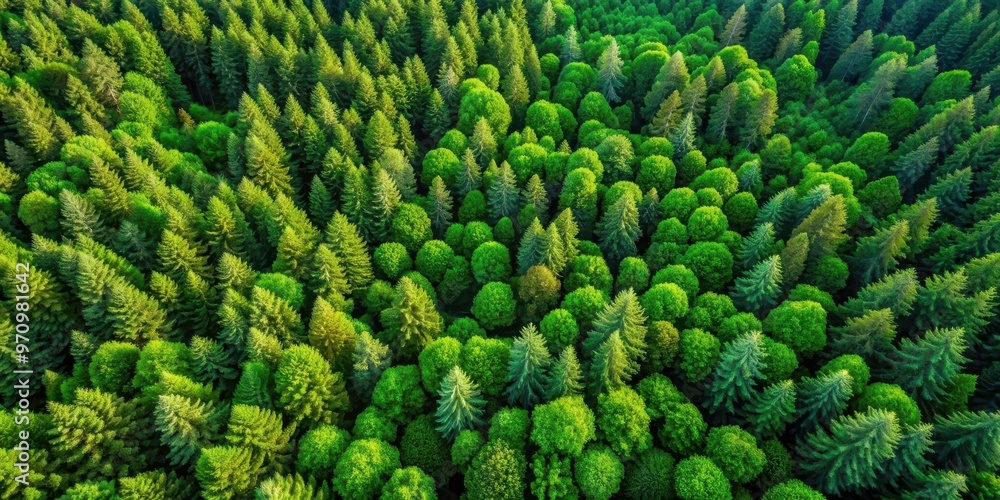 Aerial top view of lush green pine forest in summer , forest, trees, green, aerial view, nature, landscape Aerial top view of lush green pine forest in summer , forest, trees, green, aerial view, nature, landscape