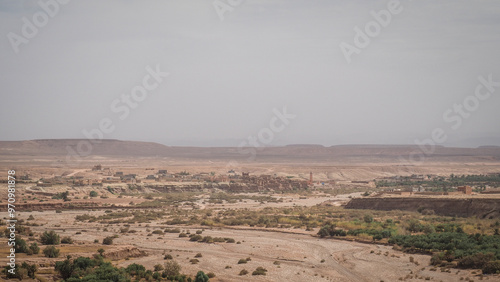 The landscape of Ait Benhaddou in Morocco photo