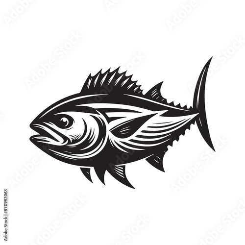 Creative Set Of A Fish Vector Design.