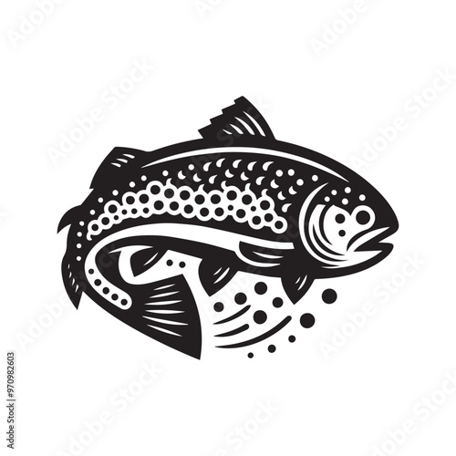 Creative Set Of A Fish Vector Design.