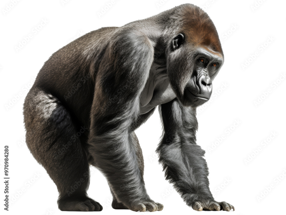 Realistic Realistic gorilla image on transparent background. Ai generated. image on transparent background. Ai generated. Realistic Realistic gorilla image on transparent background. Ai generated. image on transparent background. Ai generated.