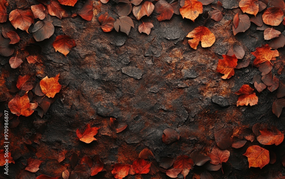 Autumn background texture. Leaves rainy clouds day.
Autumn background texture. Leaves rainy clouds day.