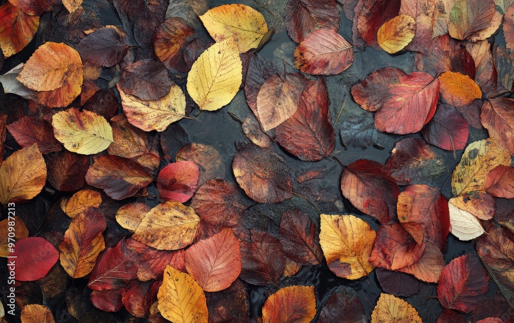 Autumn background texture. Leaves rainy clouds day.
Autumn background texture. Leaves rainy clouds day.