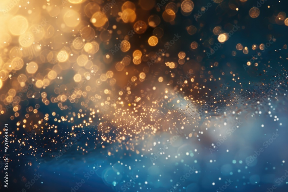 Fototapeta premium Abstract blue and gold background