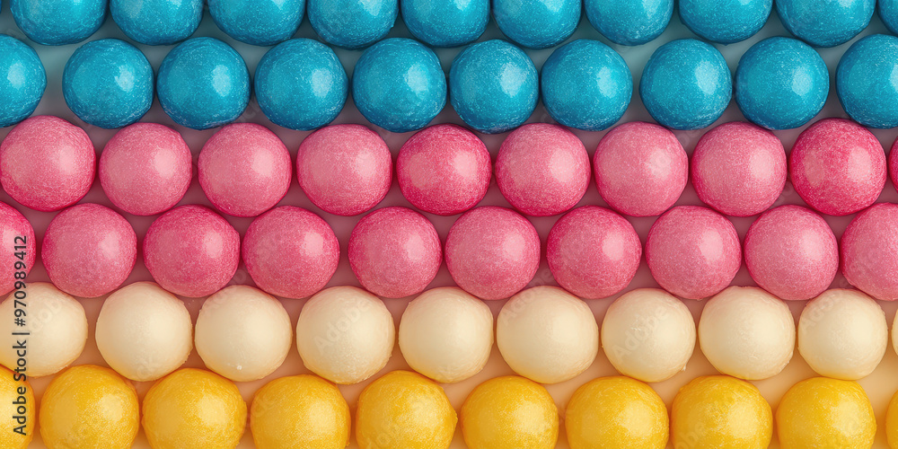 The texture of multi-colored chewing gum candies. Abstract sweet bubblegum background The texture of multi-colored chewing gum candies. Abstract sweet bubblegum background
